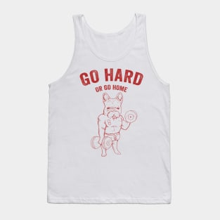 Go Hard Or Go Home Muscle French Bulldog Gift Tank Top